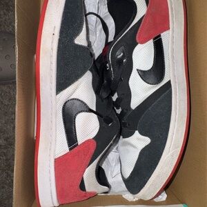 Nike Black, Red, and White Athletic Shoes